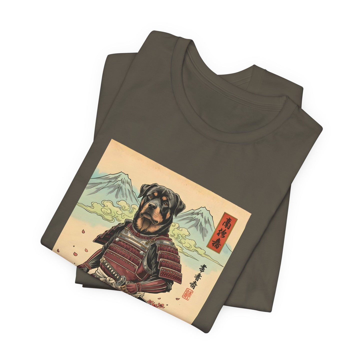 Samurai Rottweiler T-Shirt — Warrior Dog Graphic Tee