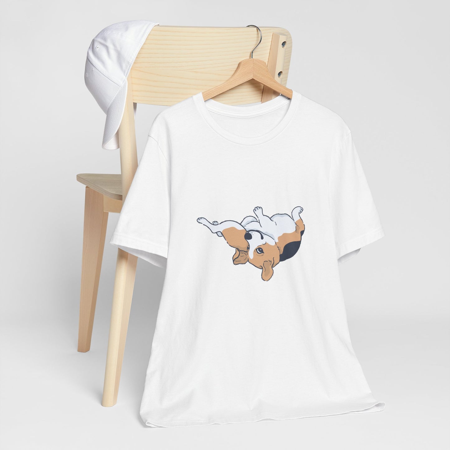 Cute Floppy Beagle T-Shirt — Adorable Laying Dog Tee