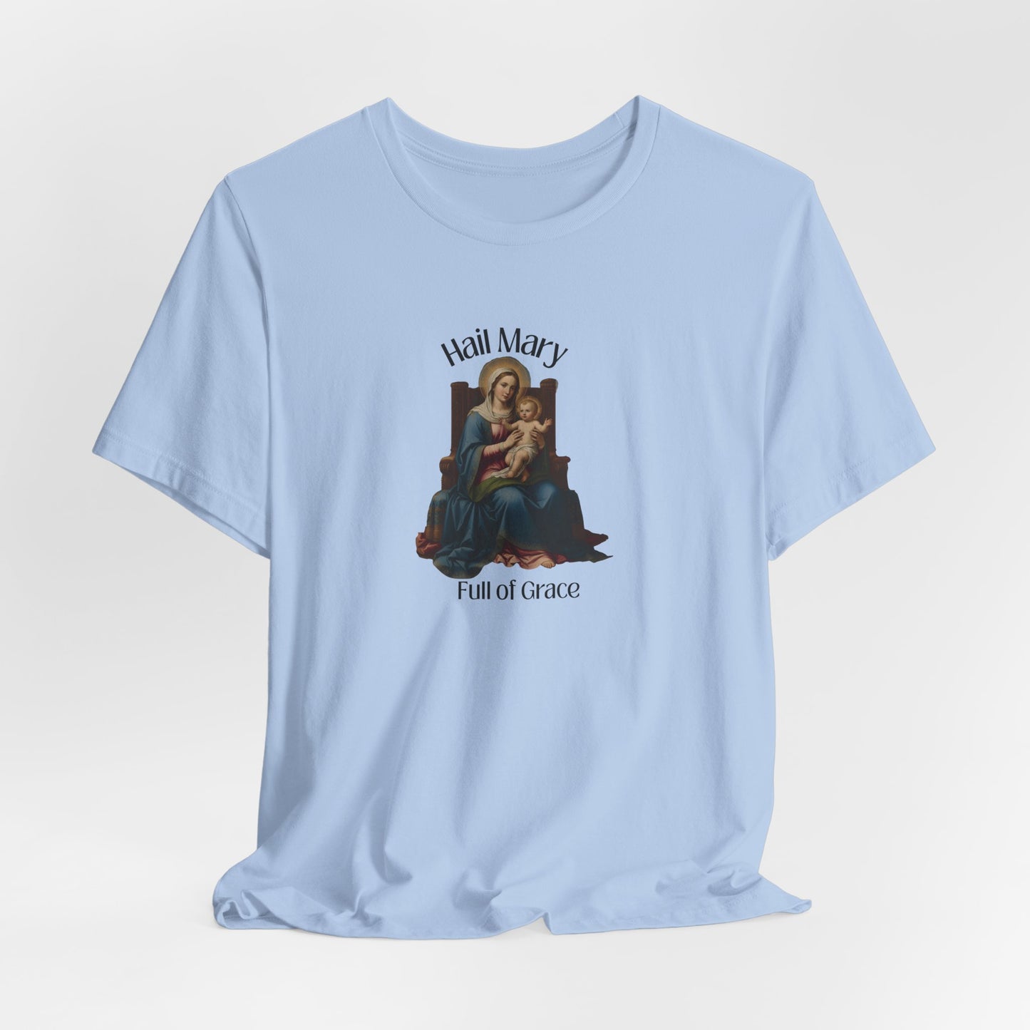 Hail Mary "Full of Grace" Tee — Vintage Madonna Prayer T-Shirt
