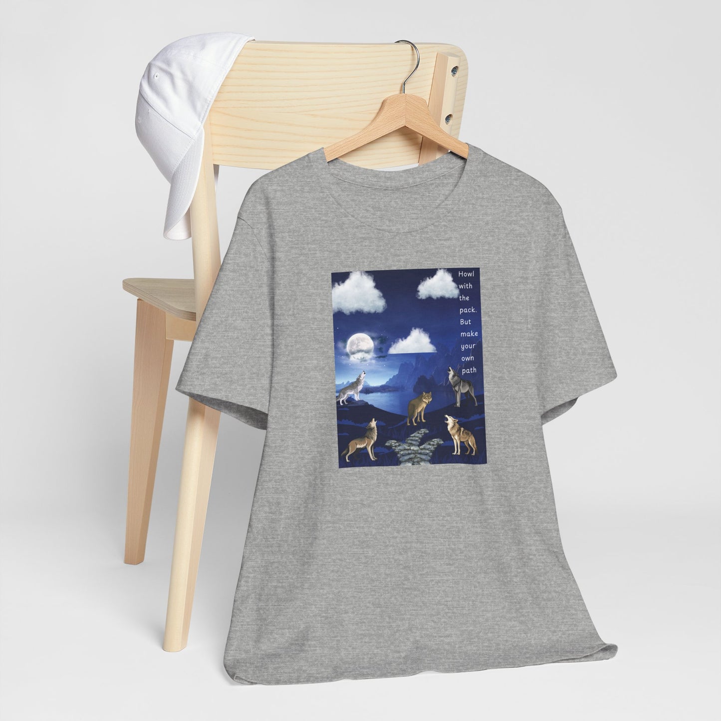 Wolf Moon Graphic Tee — "Pack Makes a House a Home"
