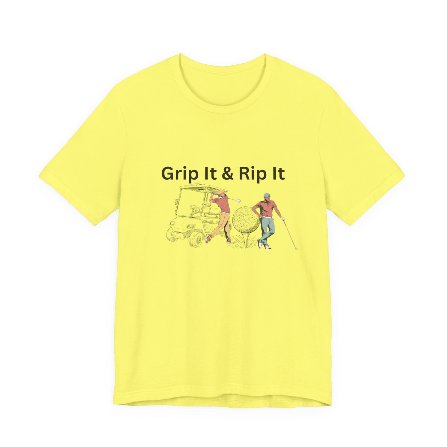 Golf T-Shirt – "Grip It & Rip It" Vintage Golfers Design
