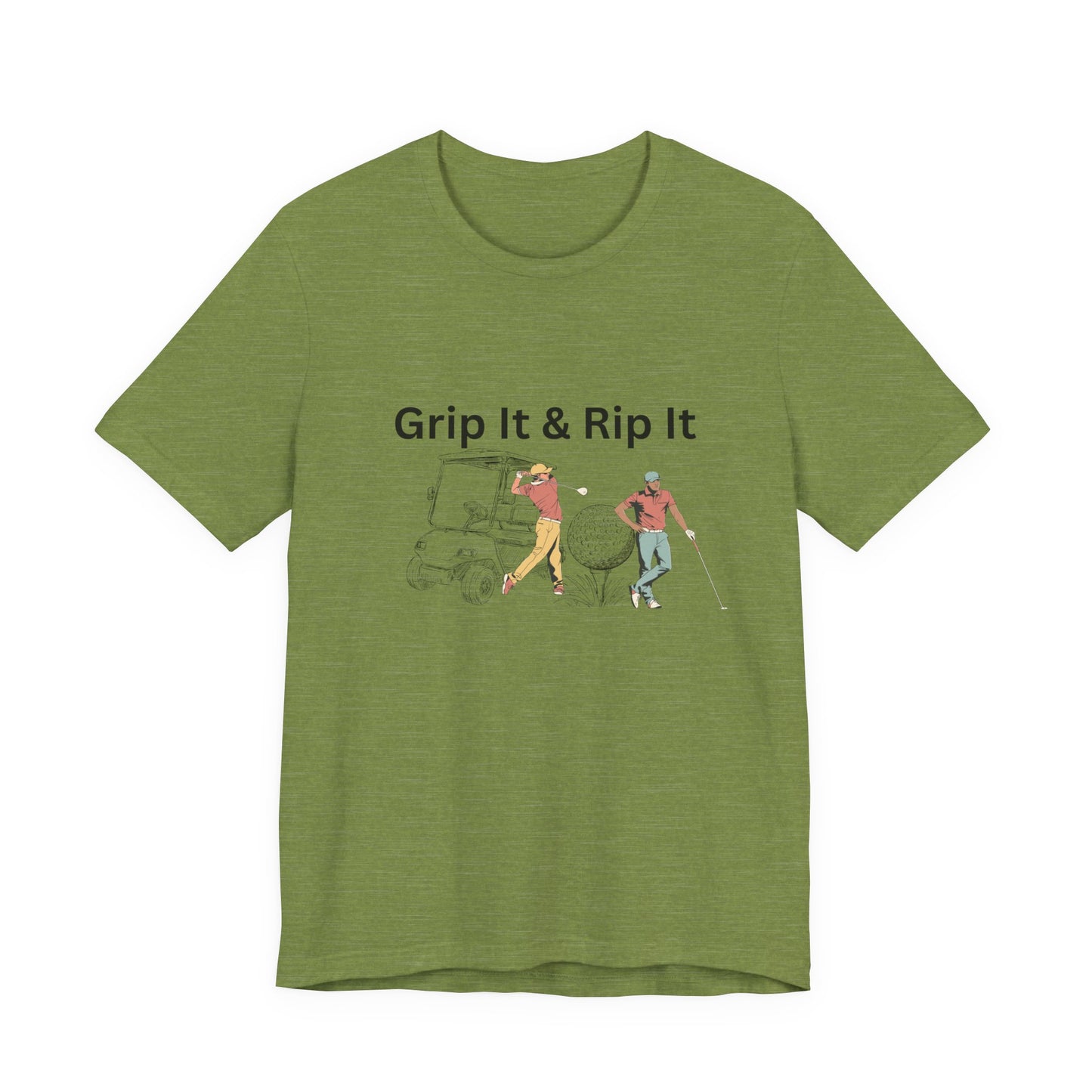 Golf T-Shirt – "Grip It & Rip It" Vintage Golfers Design