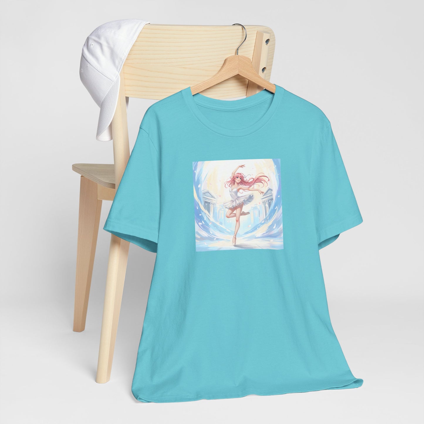 Anime Girl Dance T-Shirt — Pastel Skater City Illustration Tee