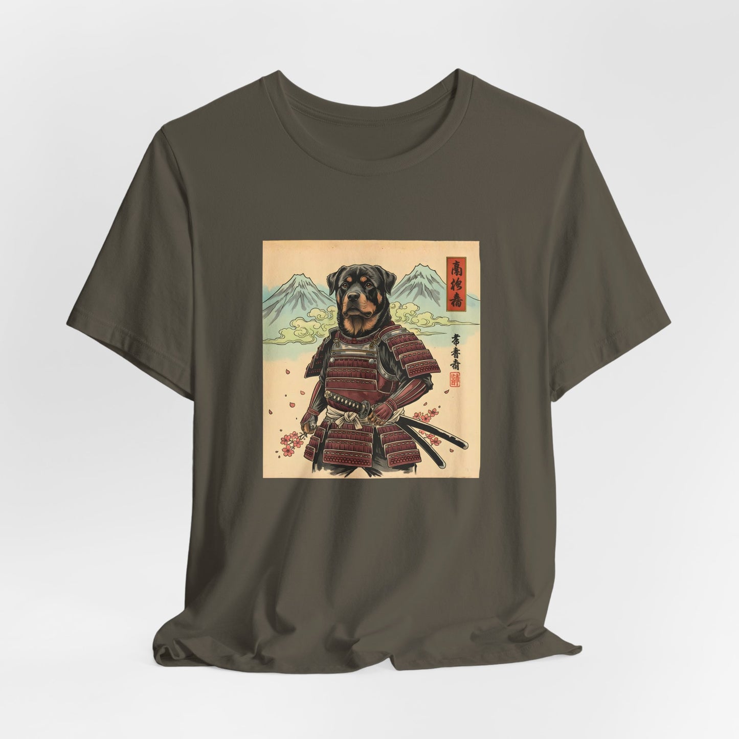 Samurai Rottweiler T-Shirt — Warrior Dog Graphic Tee