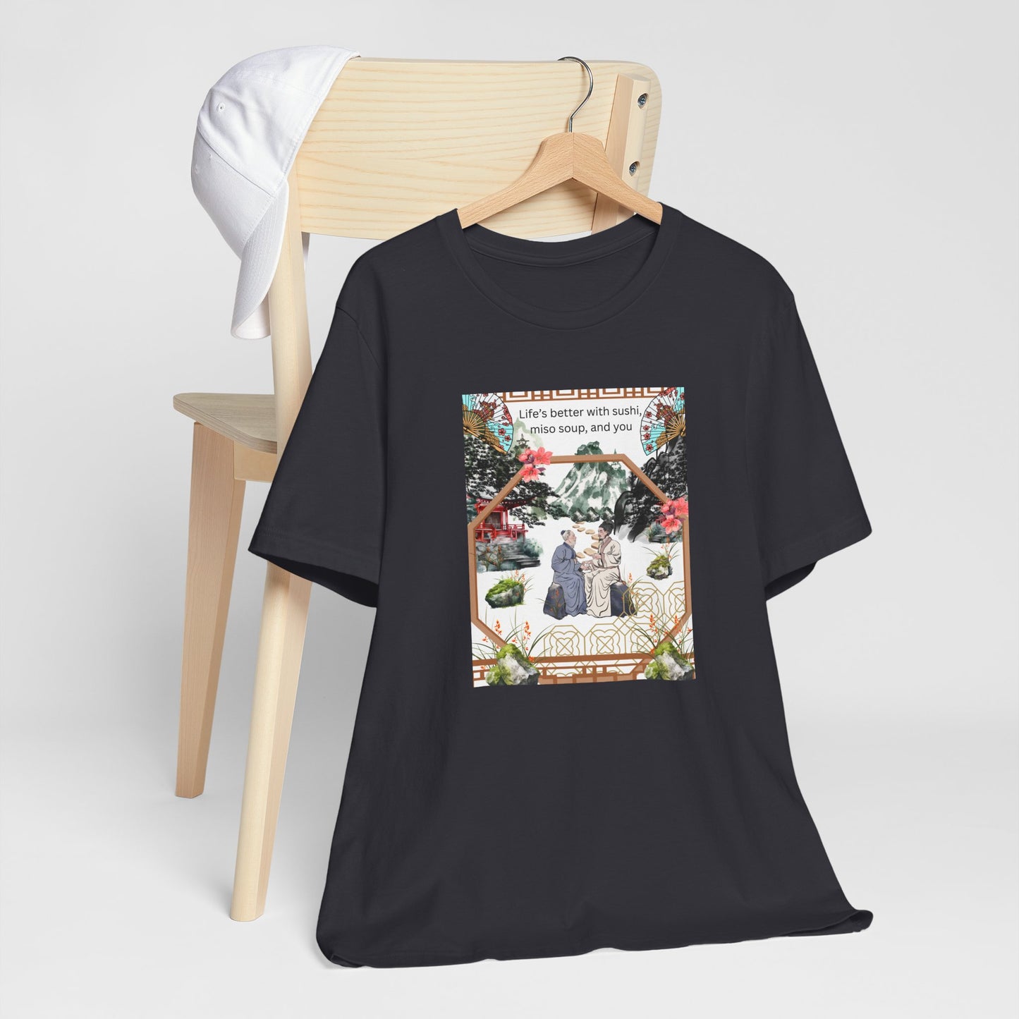 Life's Better With Sushi, Miso Soup & You — Vintage Japanese Food Graphic Tee