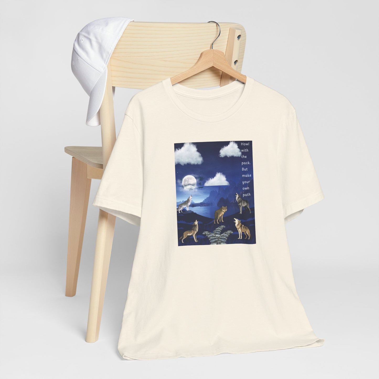 Wolf Moon Graphic Tee — "Pack Makes a House a Home"
