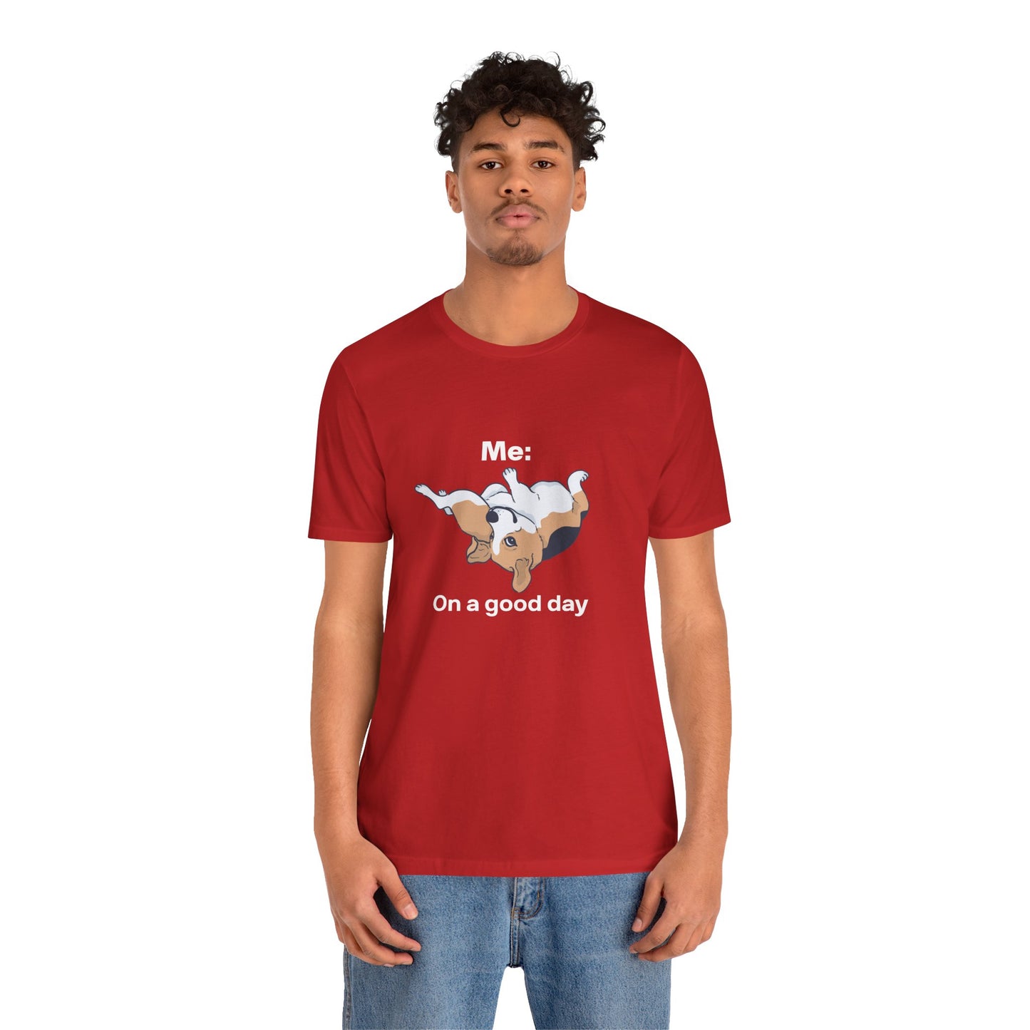 Beagle Rolling Cute Dog Tee — Playful Beagle Graphic T-Shirt