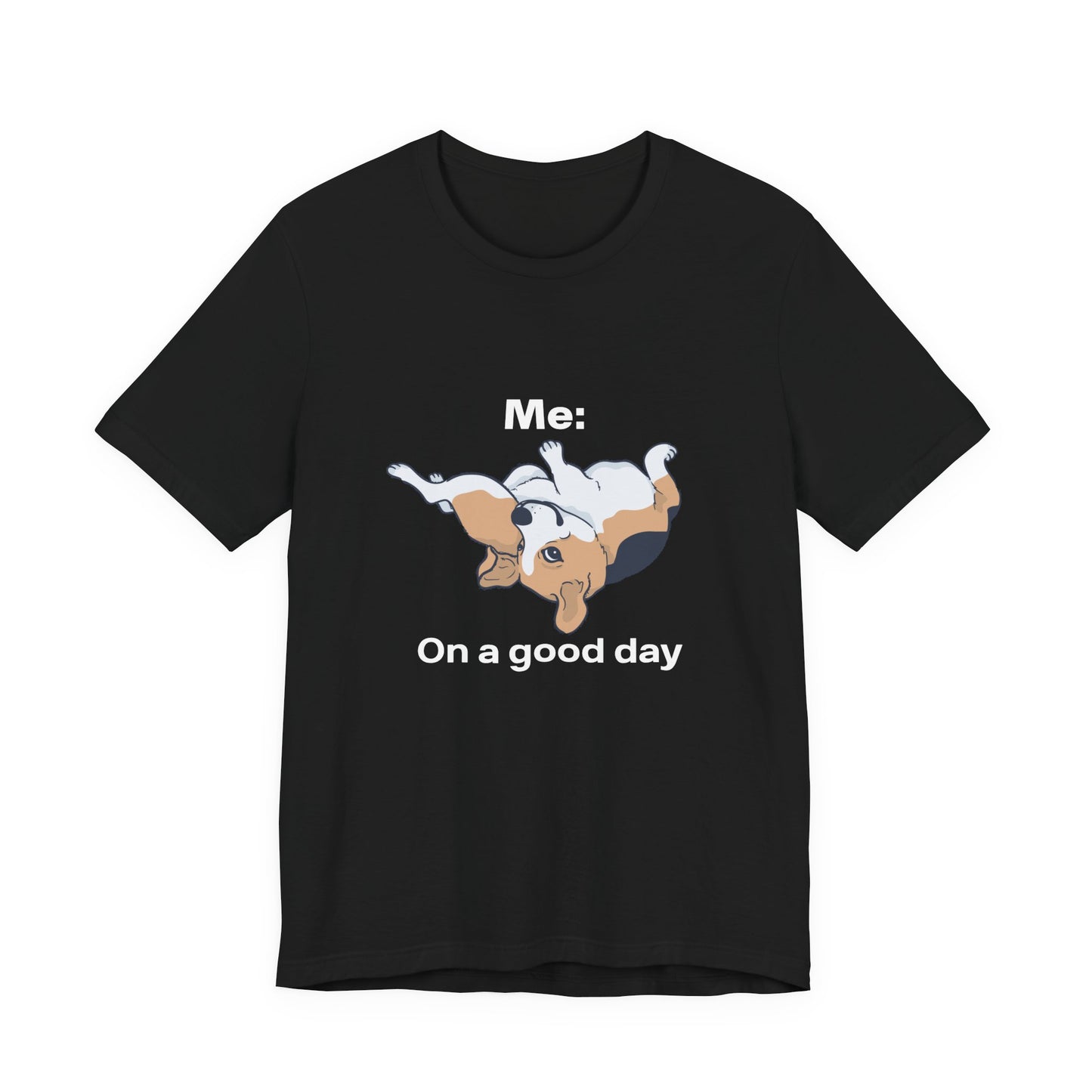 Cute Floppy Beagle T-Shirt — Adorable Laying Dog Tee