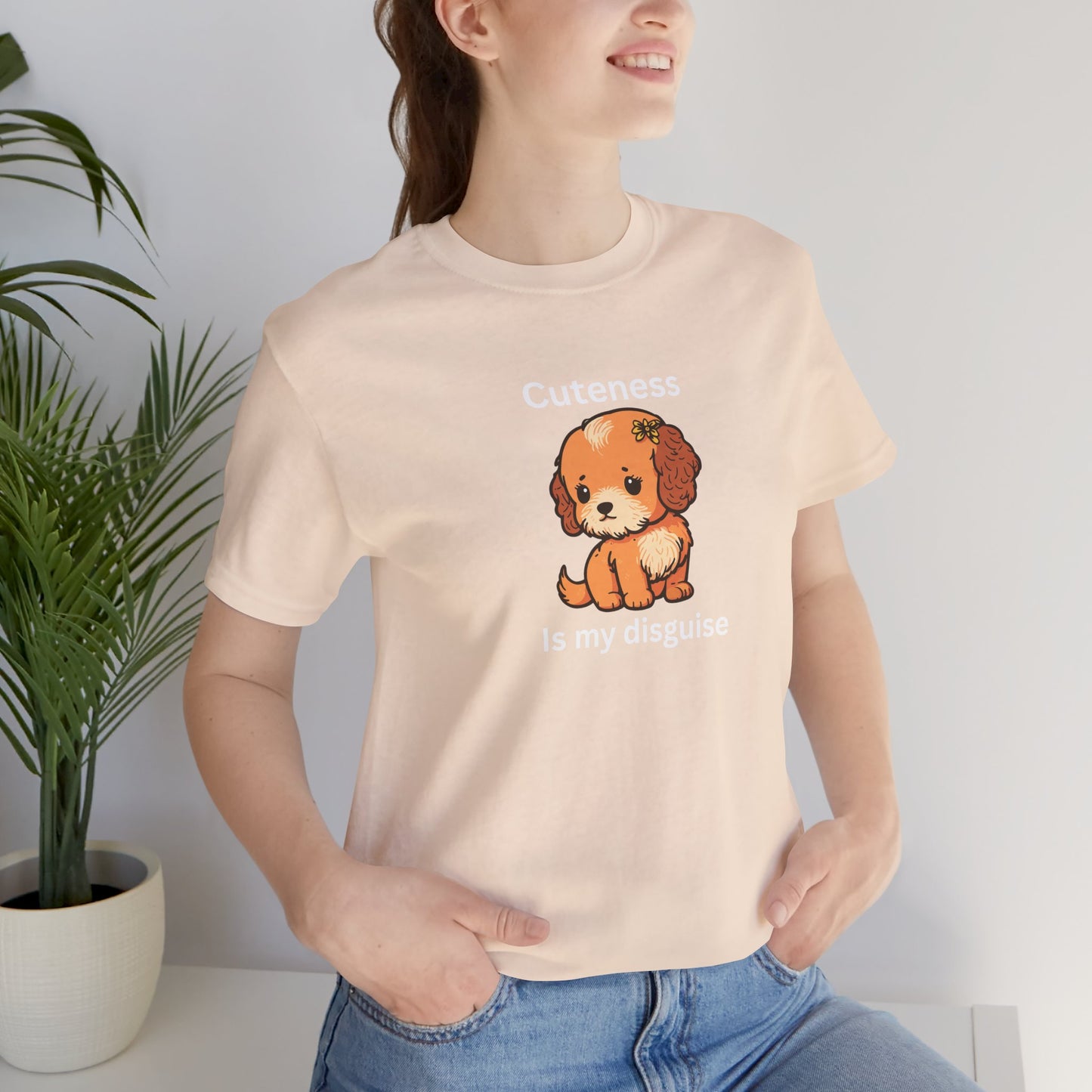 Cockapoo Tee — "Cuteness Is My Disguise" Cute Puppy Graphic Shirt