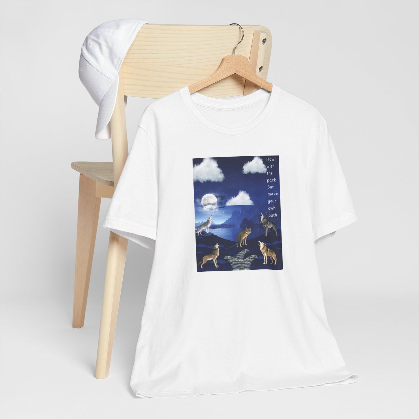 Wolf Moon Graphic Tee — "Pack Makes a House a Home"
