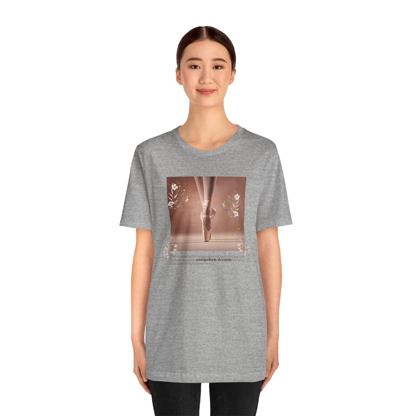 Ballet Pointe Tee — Elegant Dancer Photo Graphic T-Shirt
