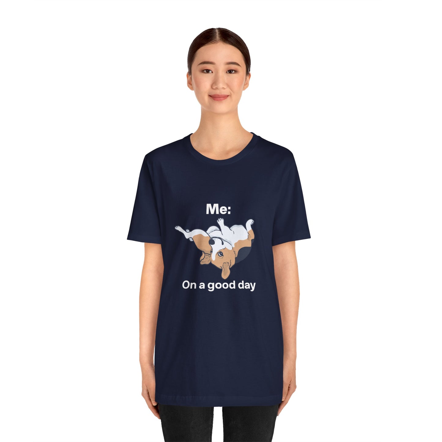 Cute Floppy Beagle T-Shirt — Adorable Laying Dog Tee