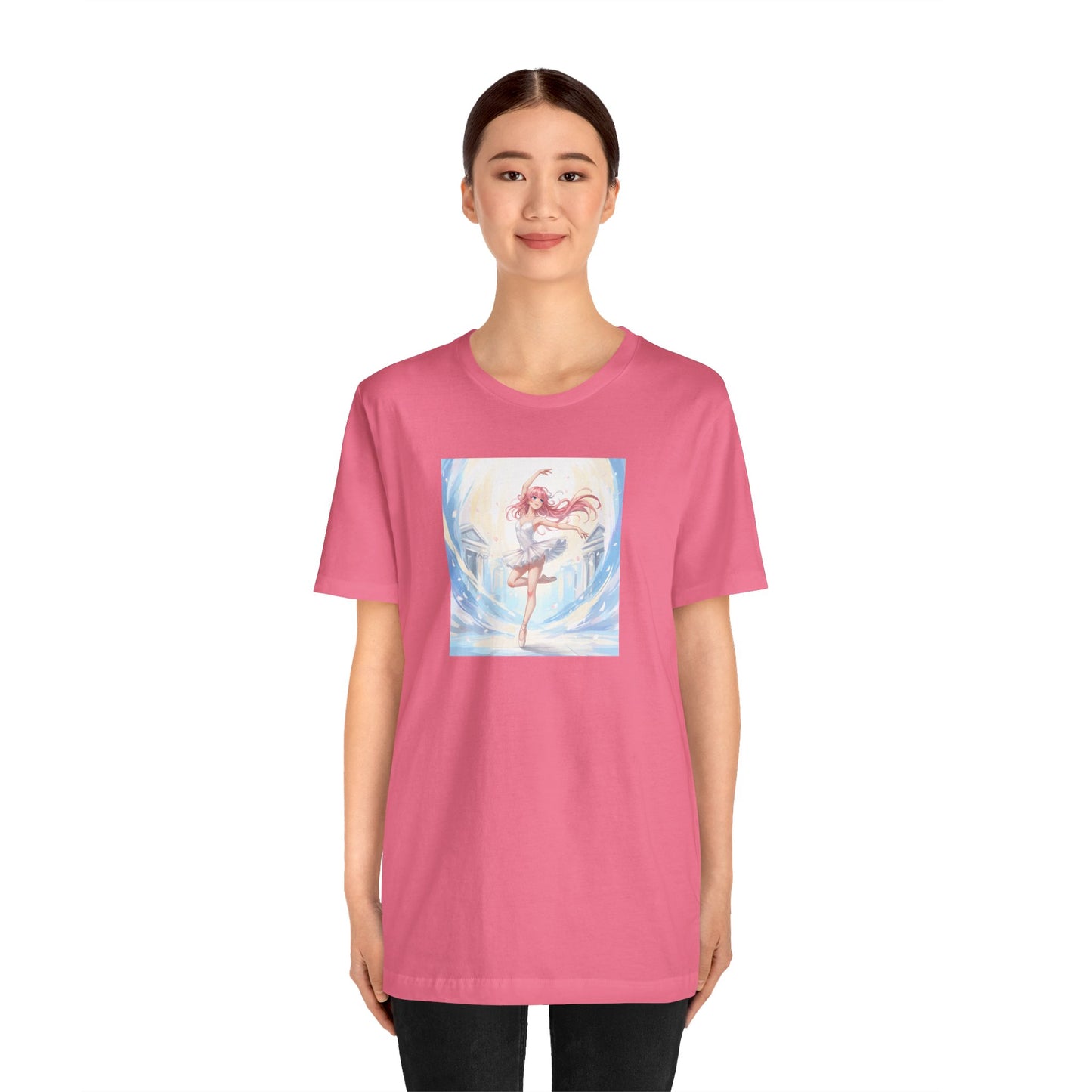 Anime Girl Dance T-Shirt — Pastel Skater City Illustration Tee