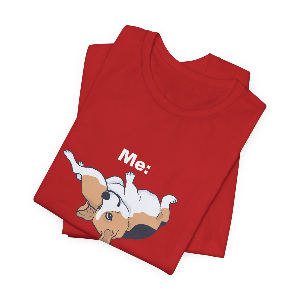 Beagle Rolling Cute Dog Tee — Playful Beagle Graphic T-Shirt