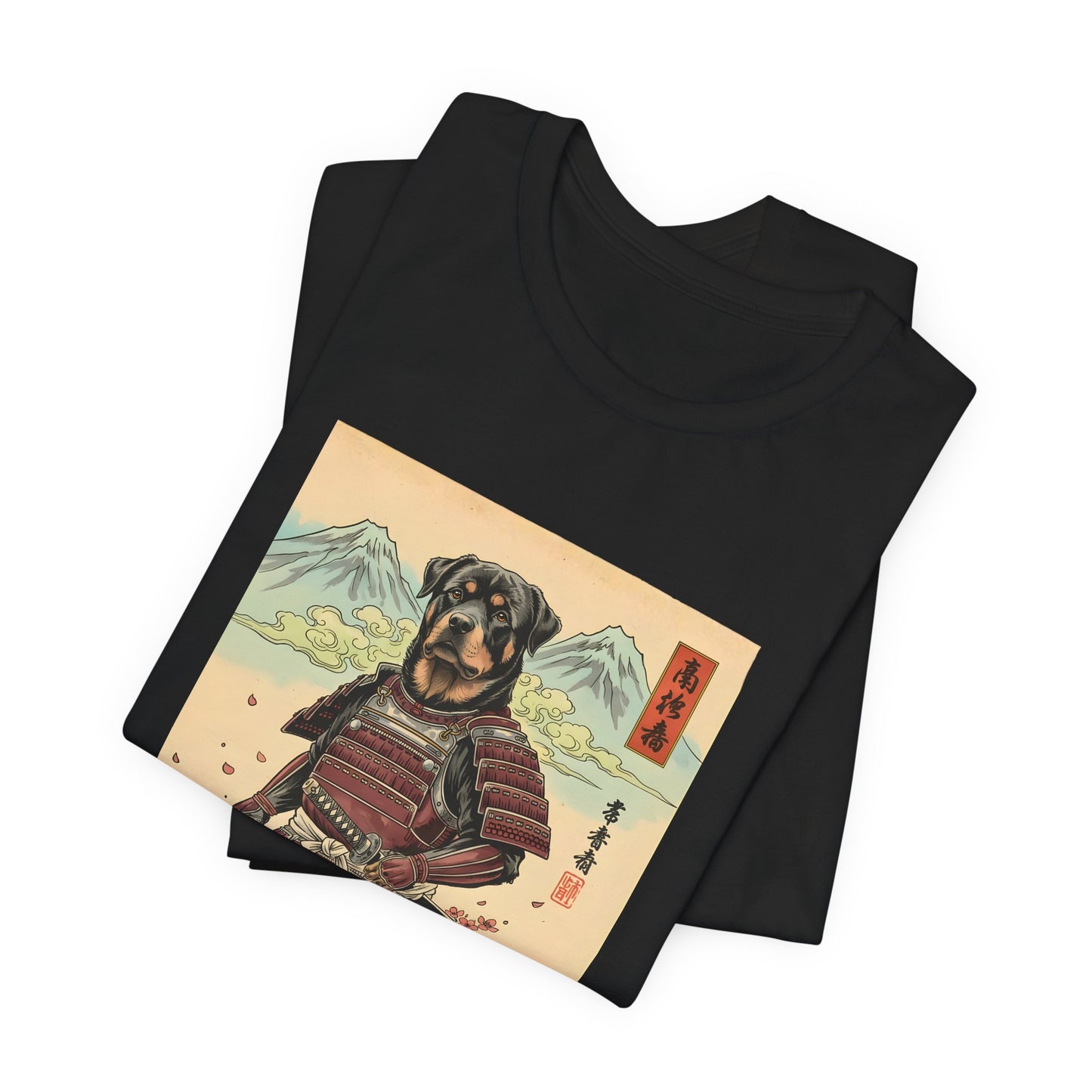 Samurai Rottweiler T-Shirt — Warrior Dog Graphic Tee