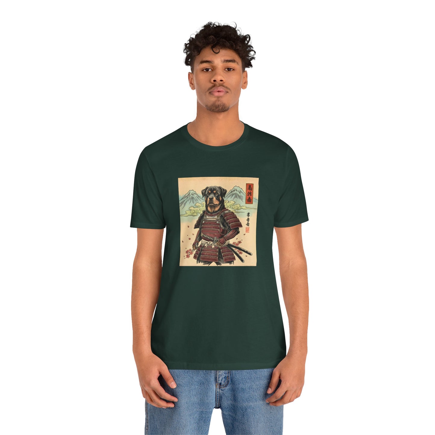 Samurai Rottweiler T-Shirt — Warrior Dog Graphic Tee