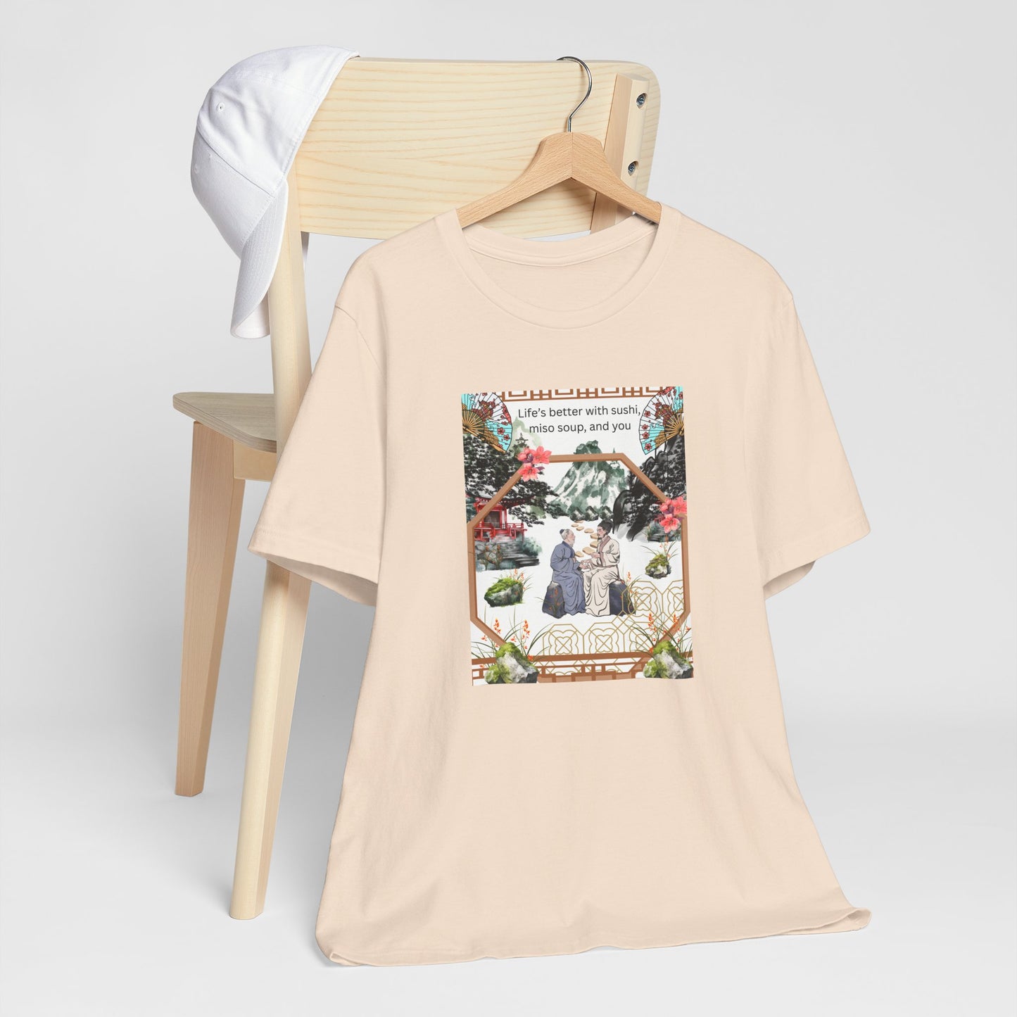 Life's Better With Sushi, Miso Soup & You — Vintage Japanese Food Graphic Tee