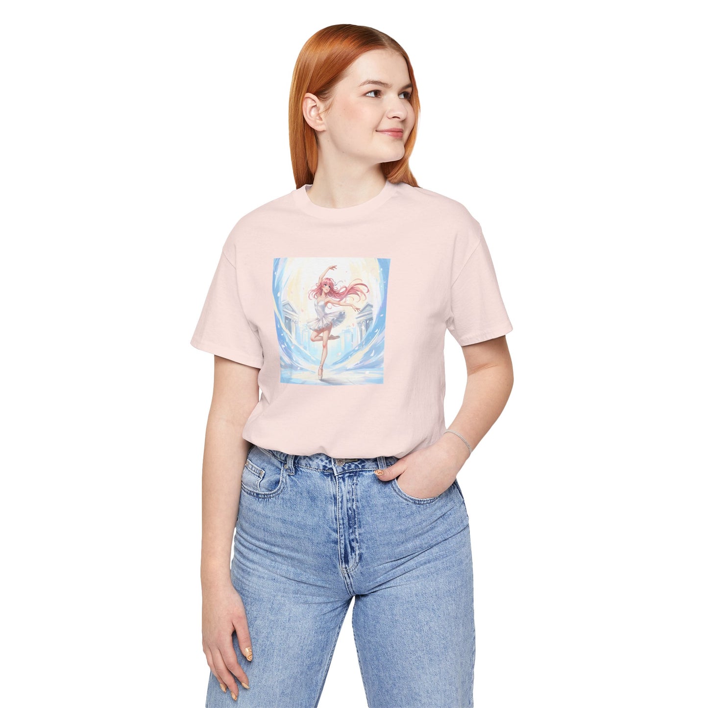 Anime Girl Dance T-Shirt — Pastel Skater City Illustration Tee