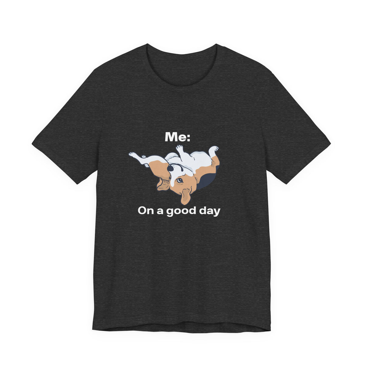 Beagle Rolling Cute Dog Tee — Playful Beagle Graphic T-Shirt