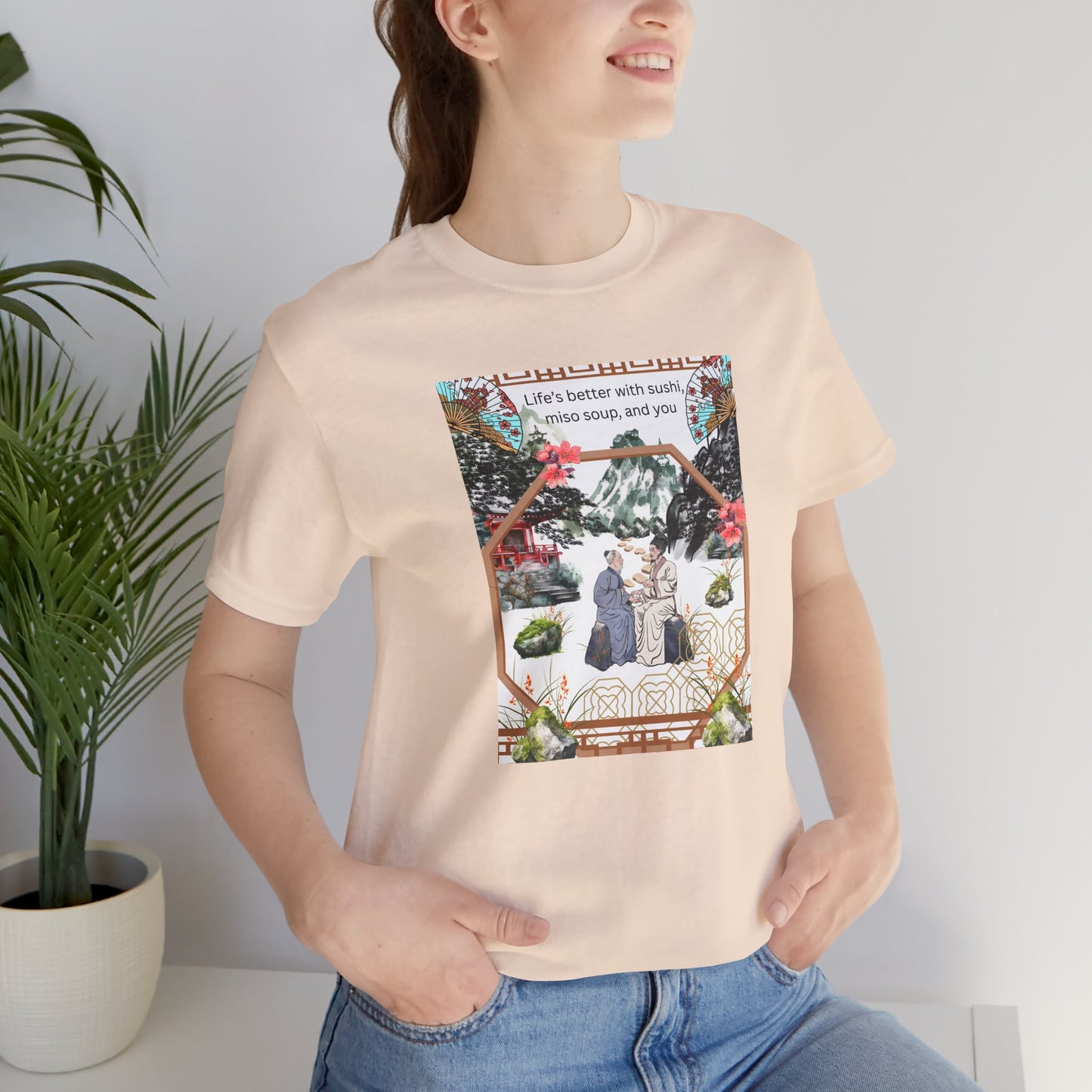 Life's Better With Sushi, Miso Soup & You — Vintage Japanese Food Graphic Tee