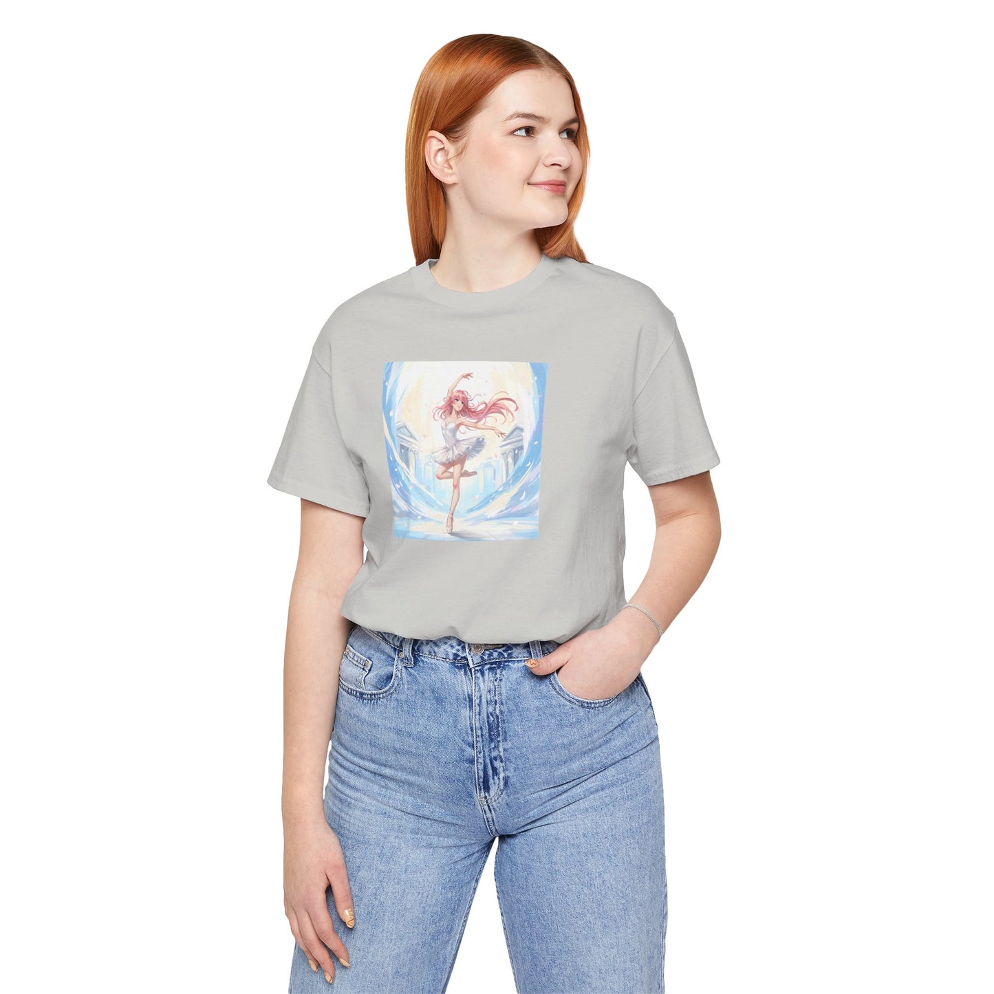 Anime Girl Dance T-Shirt — Pastel Skater City Illustration Tee