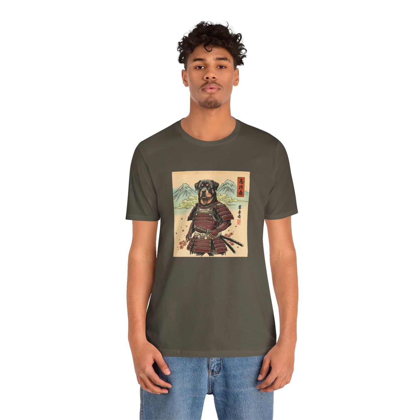 Samurai Rottweiler T-Shirt — Warrior Dog Graphic Tee