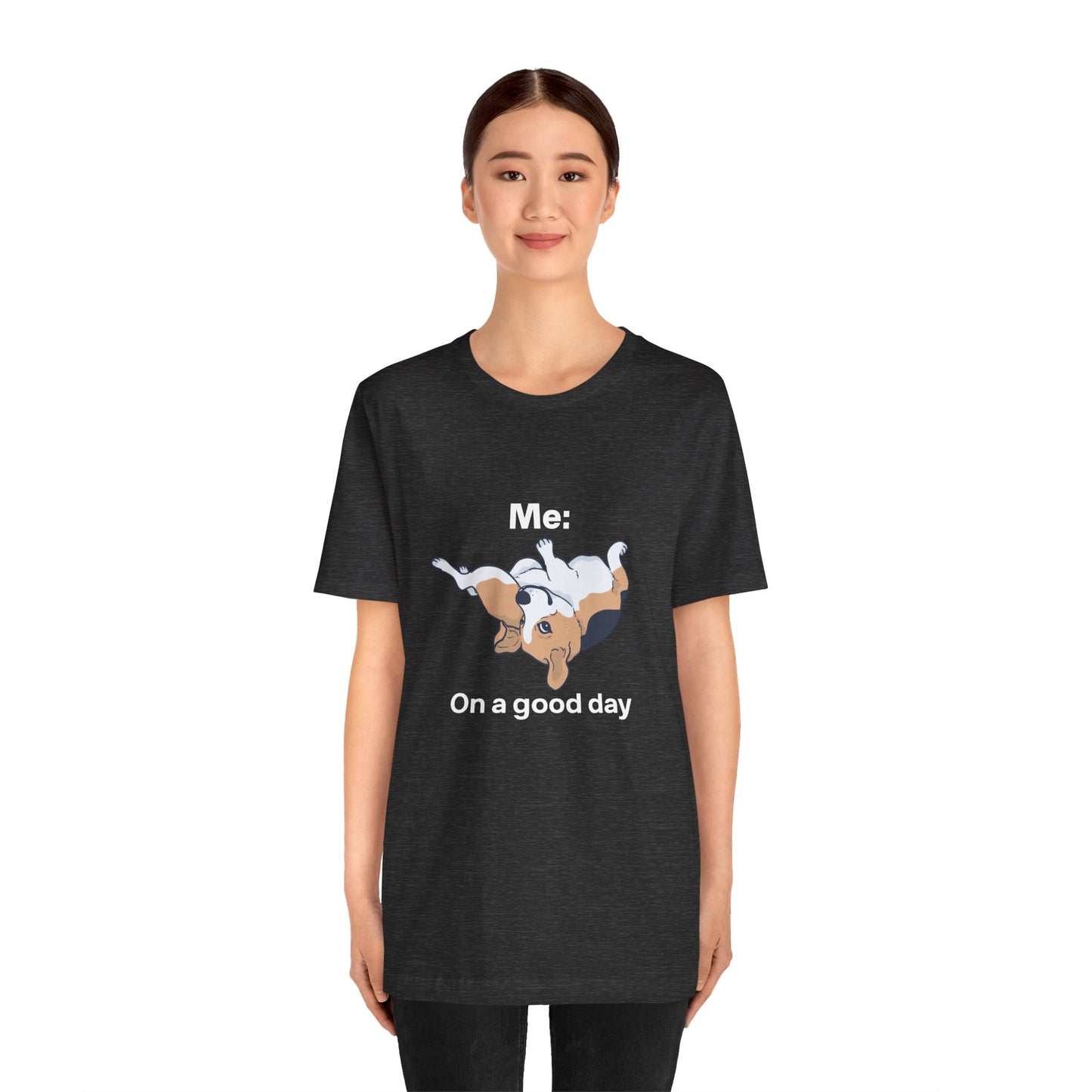 Cute Floppy Beagle T-Shirt — Adorable Laying Dog Tee