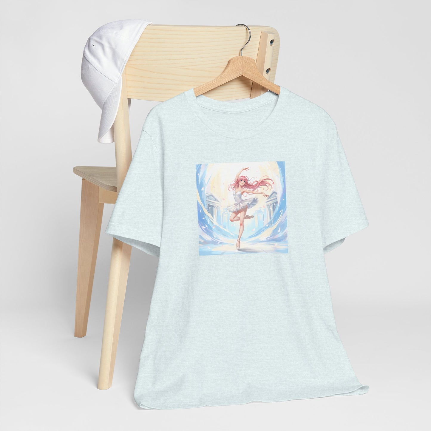 Anime Girl Dance T-Shirt — Pastel Skater City Illustration Tee