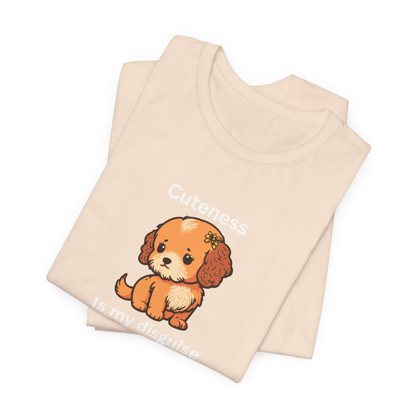 Cockapoo Tee — "Cuteness Is My Disguise" Cute Puppy Graphic Shirt