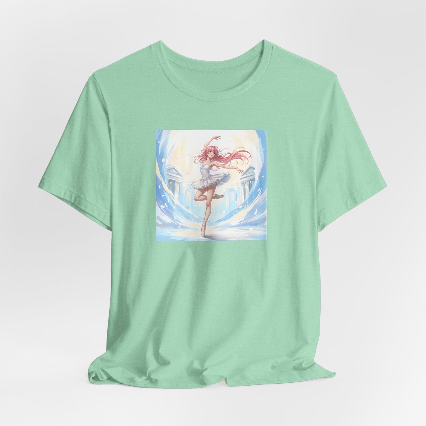 Anime Girl Dance T-Shirt — Pastel Skater City Illustration Tee