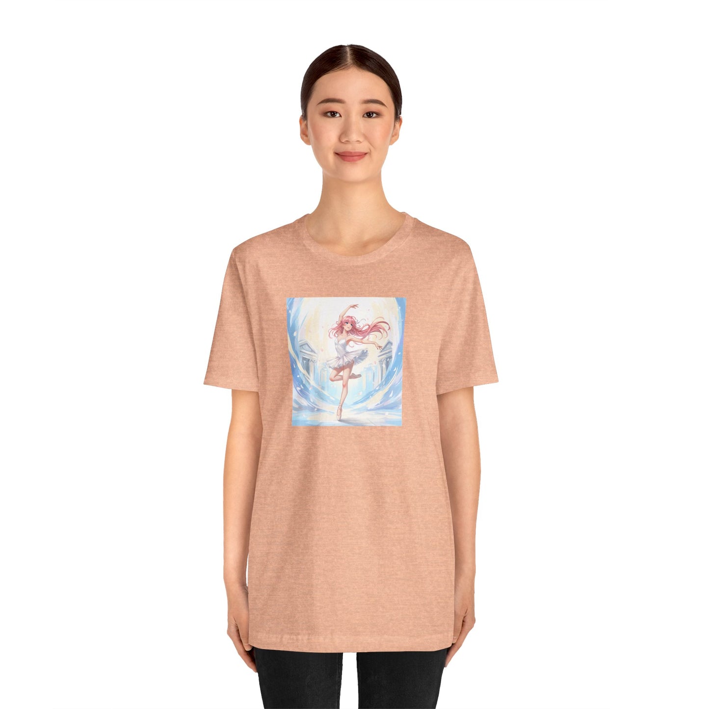 Anime Girl Dance T-Shirt — Pastel Skater City Illustration Tee