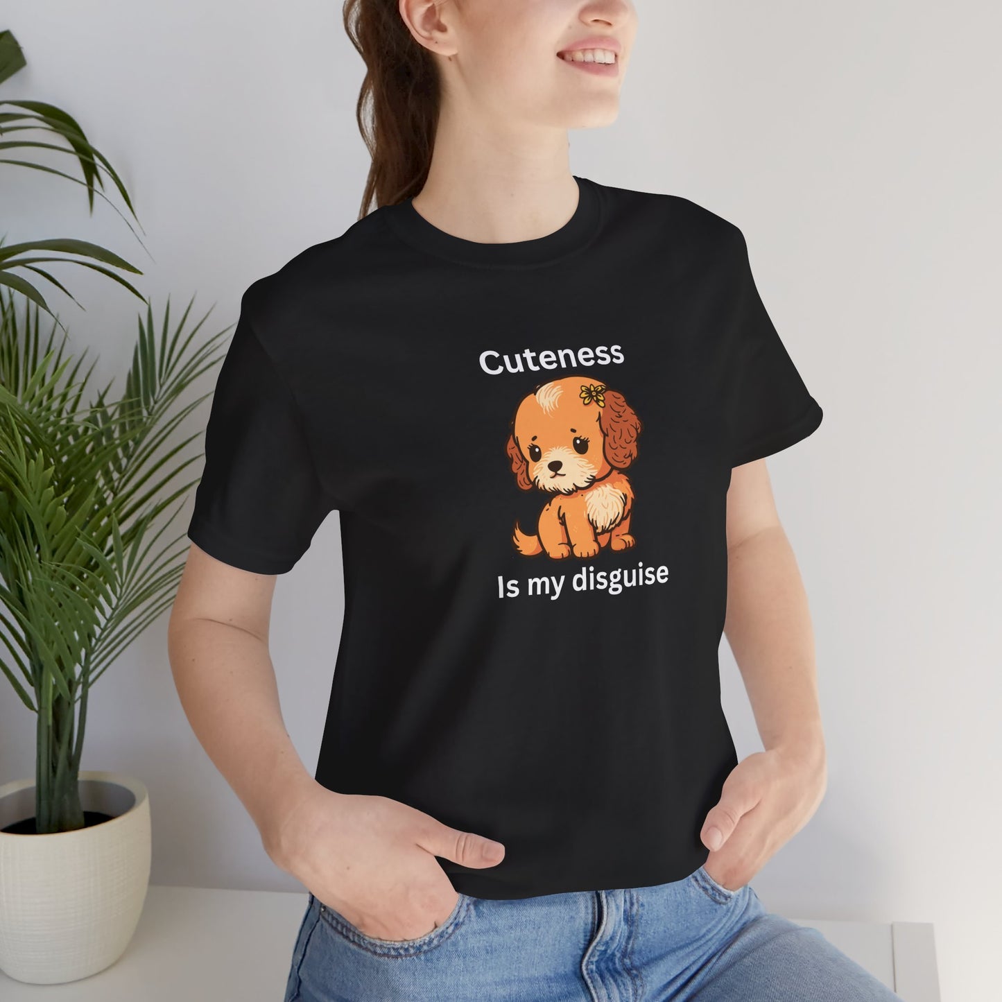 Cockapoo Tee — "Cuteness Is My Disguise" Cute Puppy Graphic Shirt