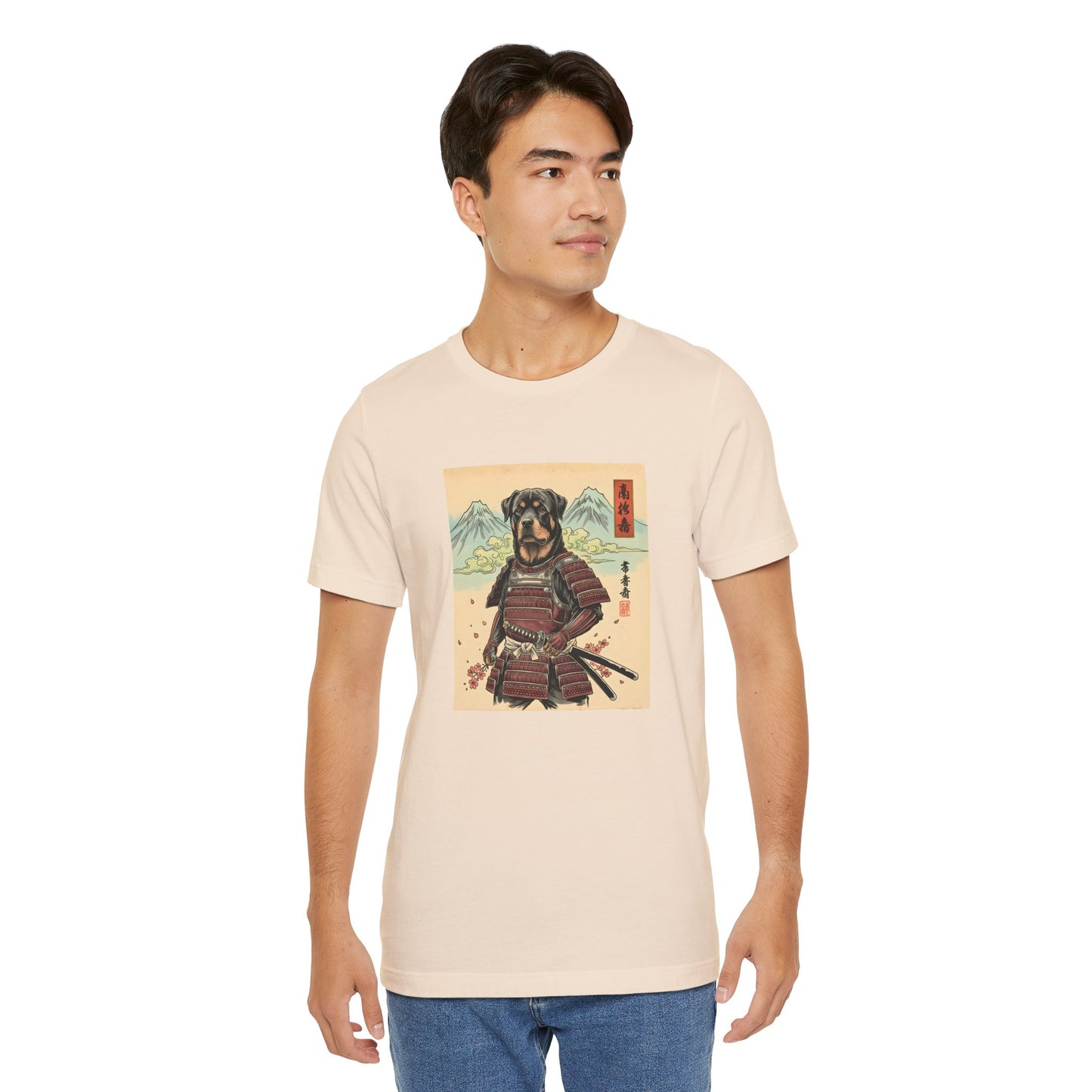 Samurai Rottweiler T-Shirt — Warrior Dog Graphic Tee