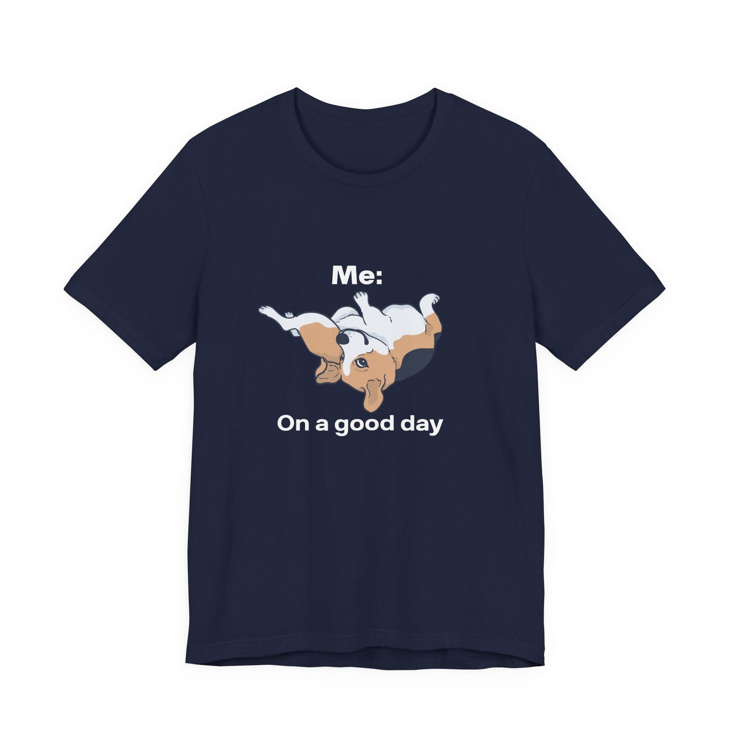 Beagle Rolling Cute Dog Tee — Playful Beagle Graphic T-Shirt