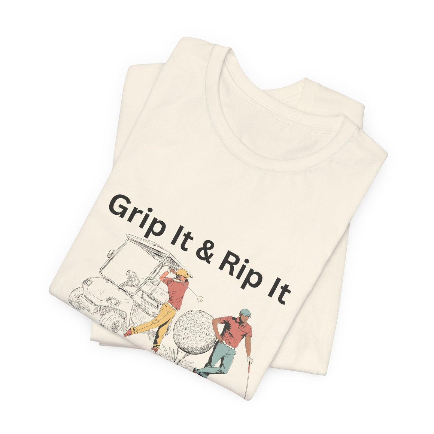 Golf T-Shirt – "Grip It & Rip It" Vintage Golfers Design
