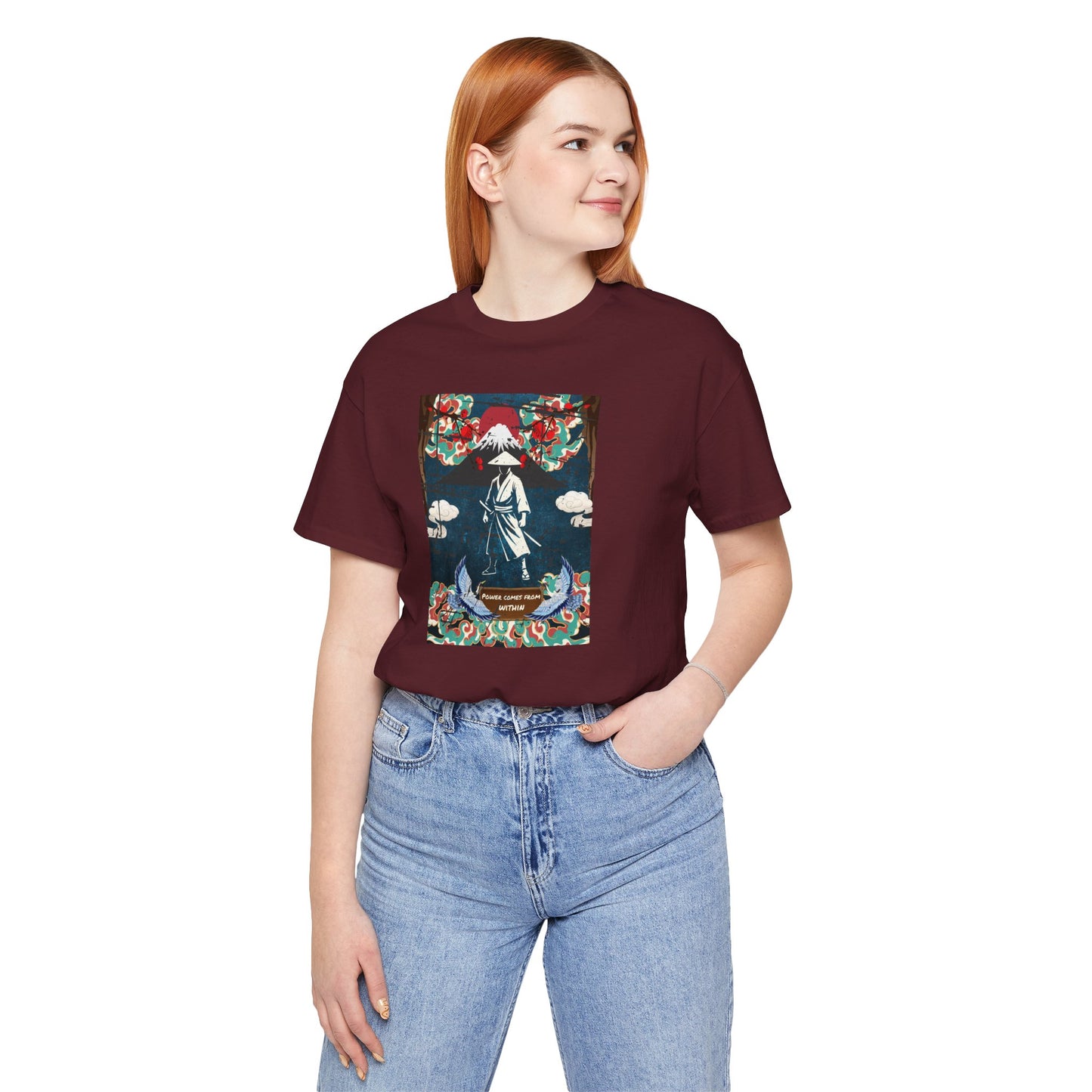 Samurai Sunset Graphic Tee — Vintage Japanese Warrior Illustration T-Shirt
