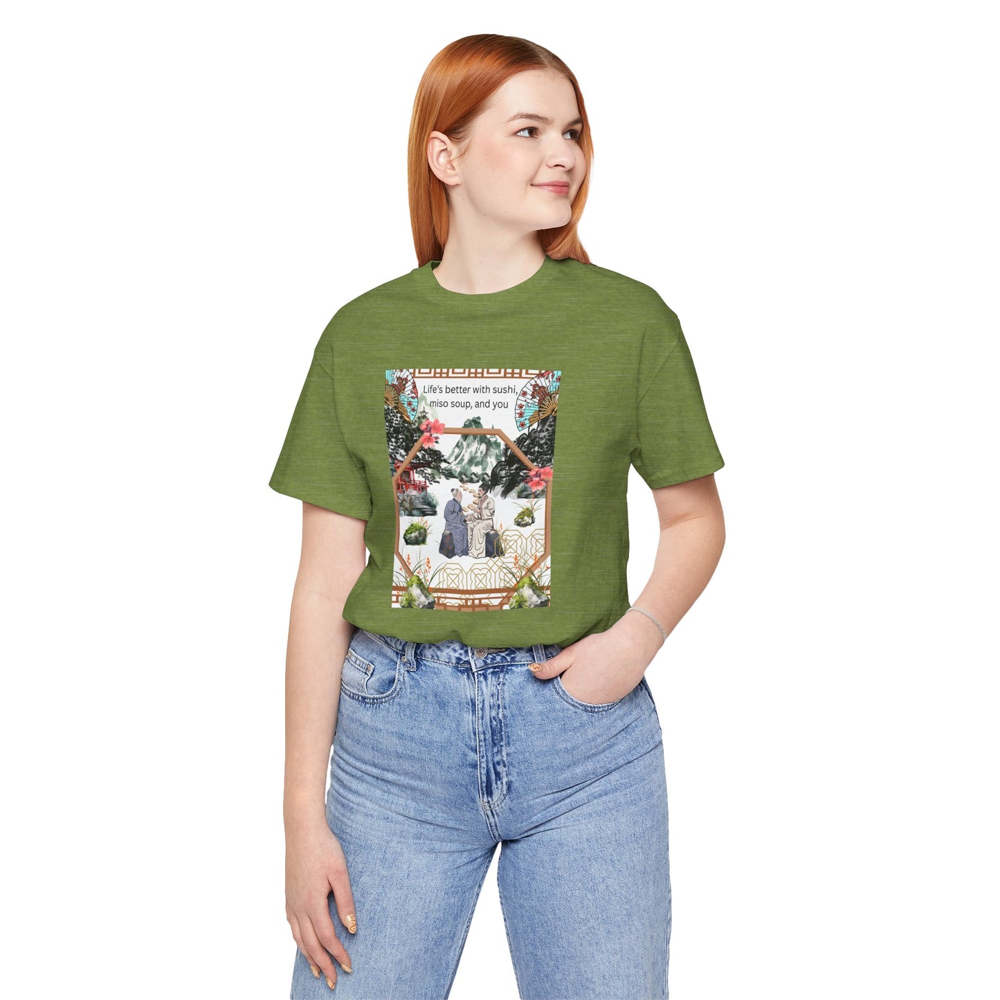 Life's Better With Sushi, Miso Soup & You — Vintage Japanese Food Graphic Tee