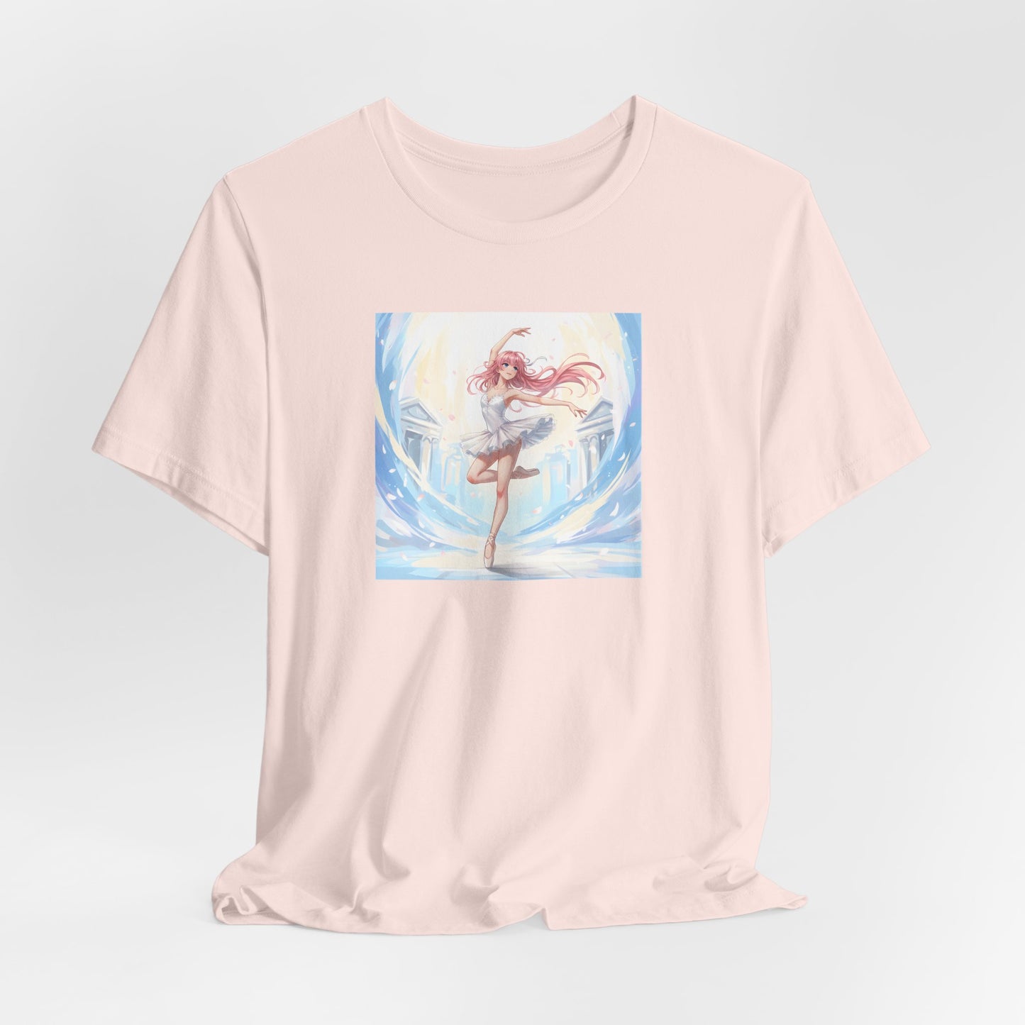 Anime Girl Dance T-Shirt — Pastel Skater City Illustration Tee
