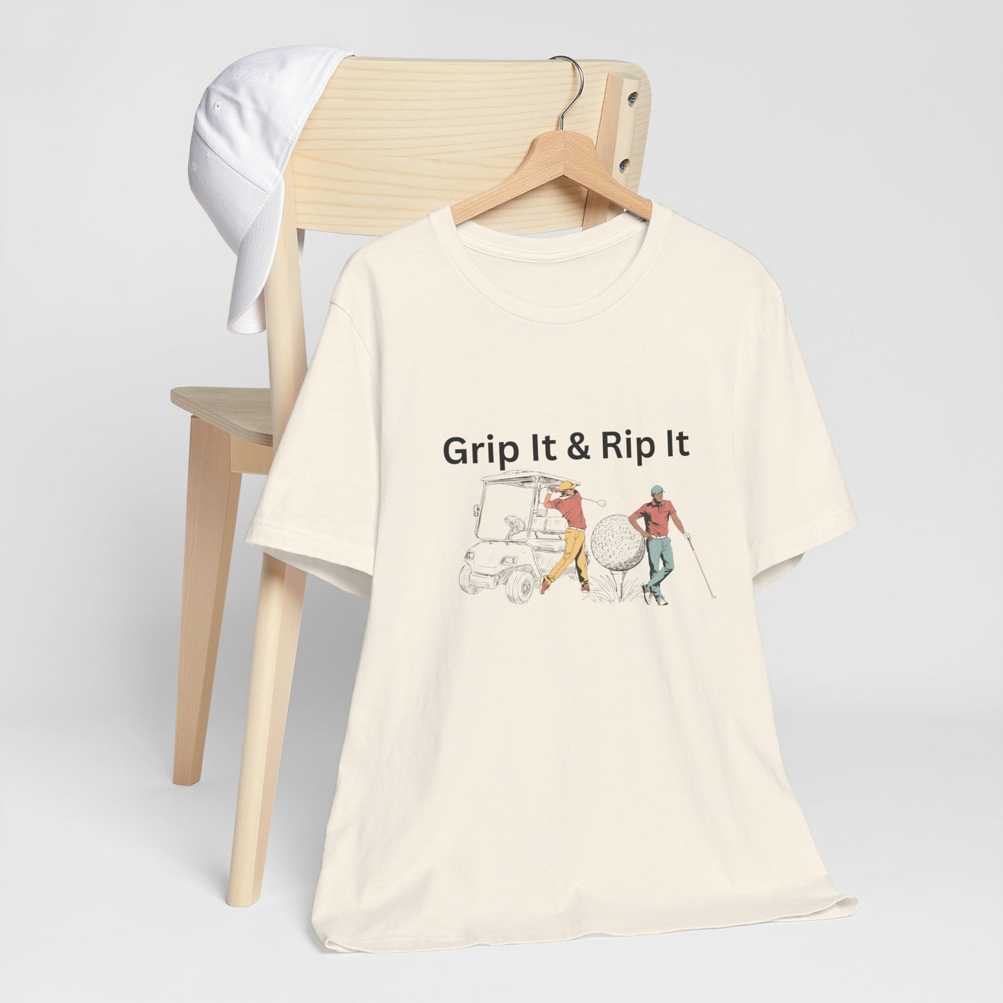 Golf T-Shirt – "Grip It & Rip It" Vintage Golfers Design