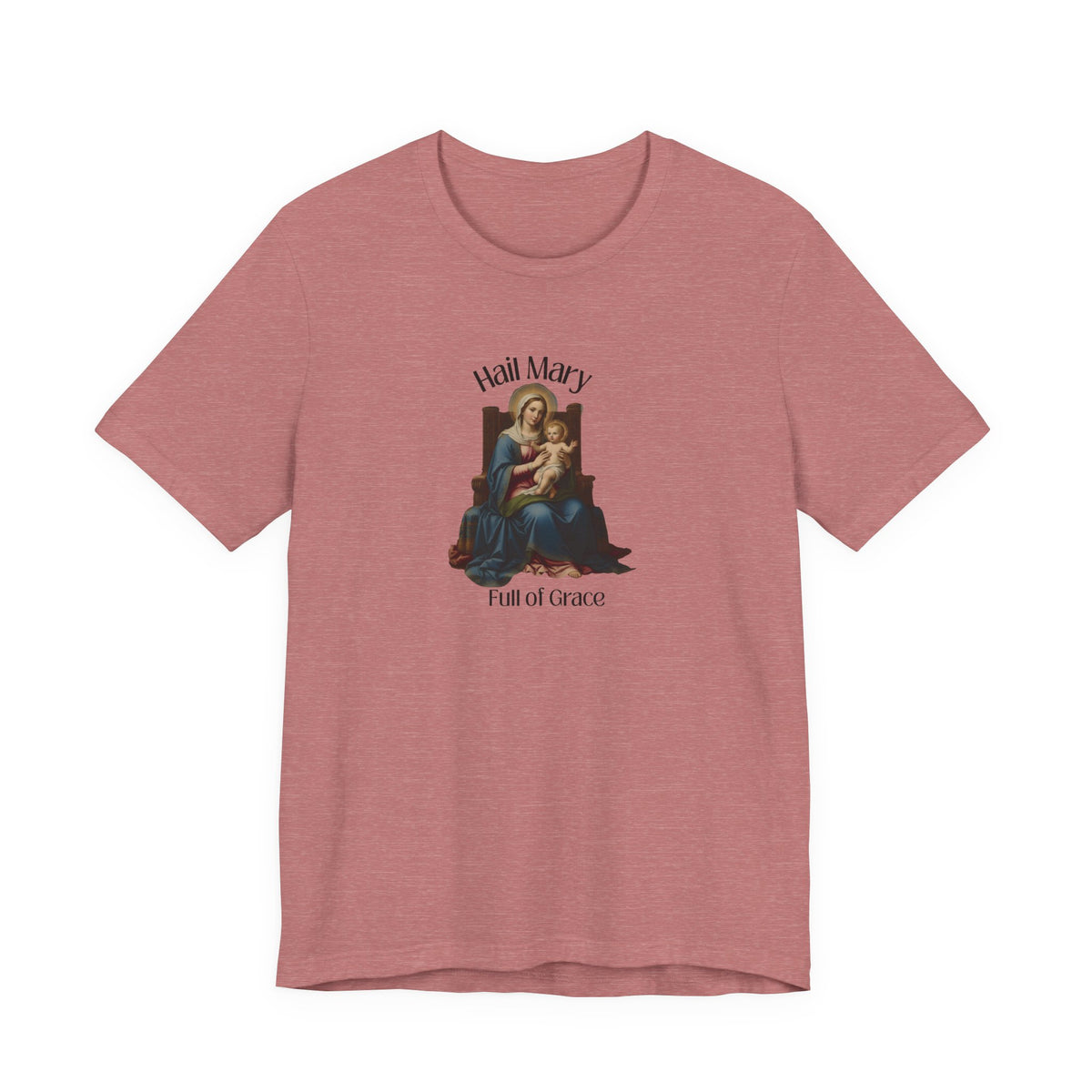 Hail Mary "Full of Grace" Tee — Vintage Madonna Prayer T-Shirt