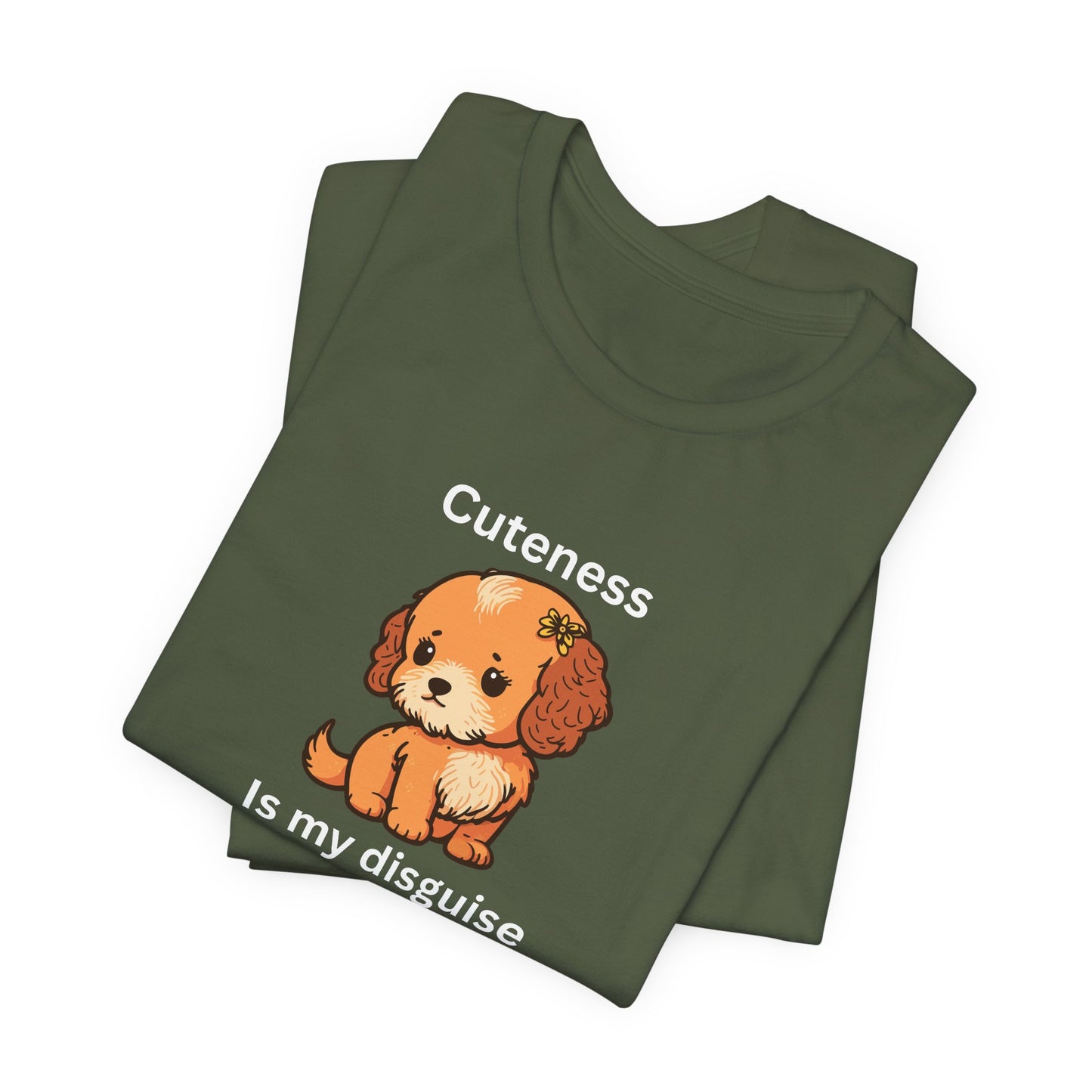 Cockapoo Tee — "Cuteness Is My Disguise" Cute Puppy Graphic Shirt