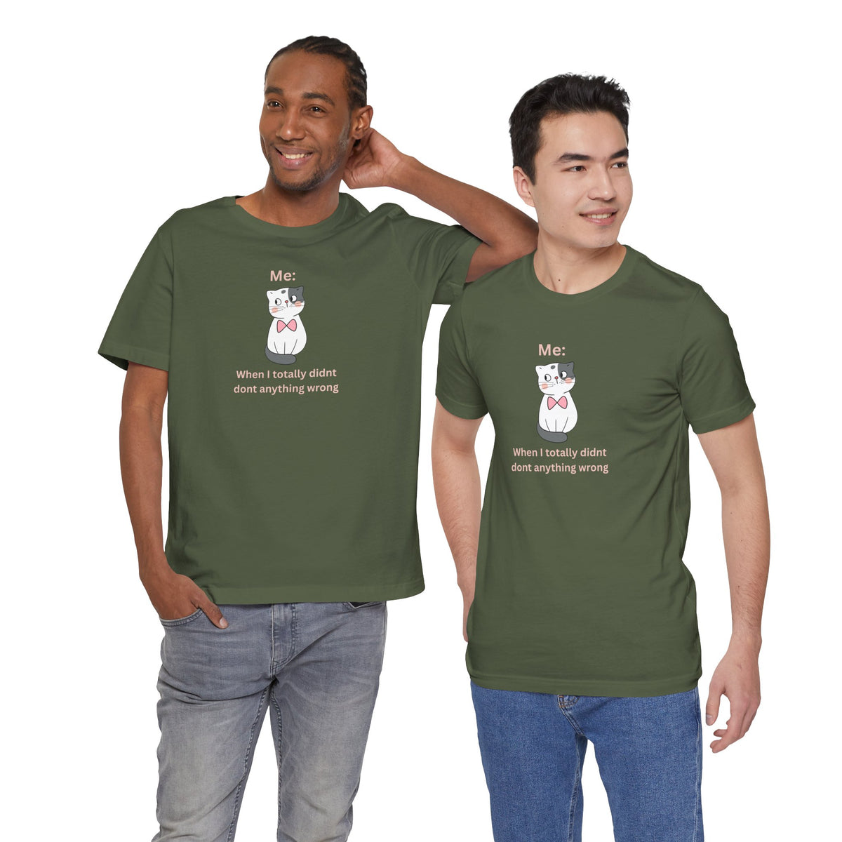 Kawaii Cat Tee — "When I Didn’t Do Anything Wrong" Cute Graphic T-Shirt