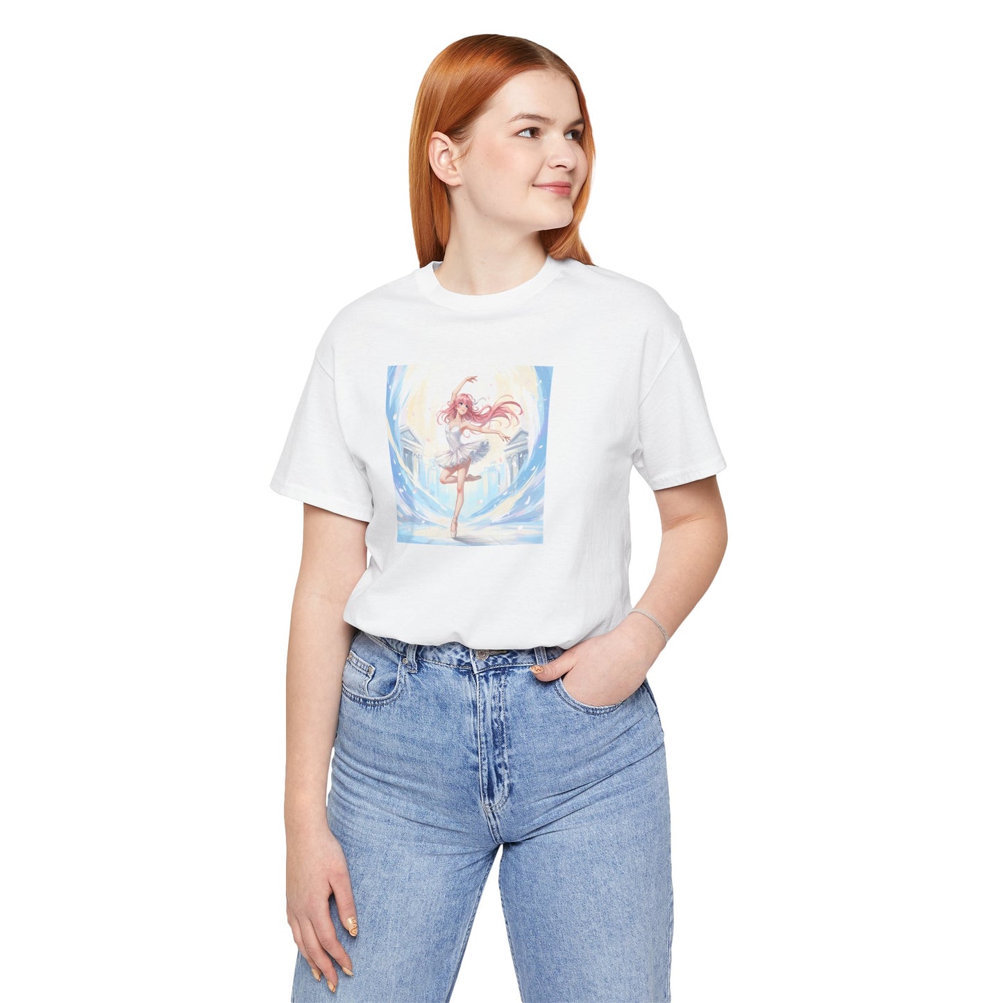 Anime Girl Dance T-Shirt — Pastel Skater City Illustration Tee