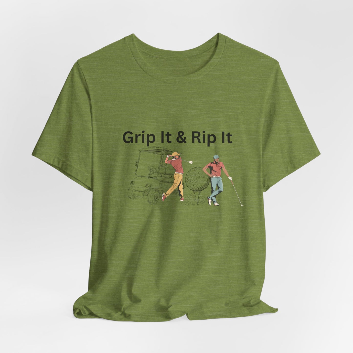 Golf T-Shirt – "Grip It & Rip It" Vintage Golfers Design