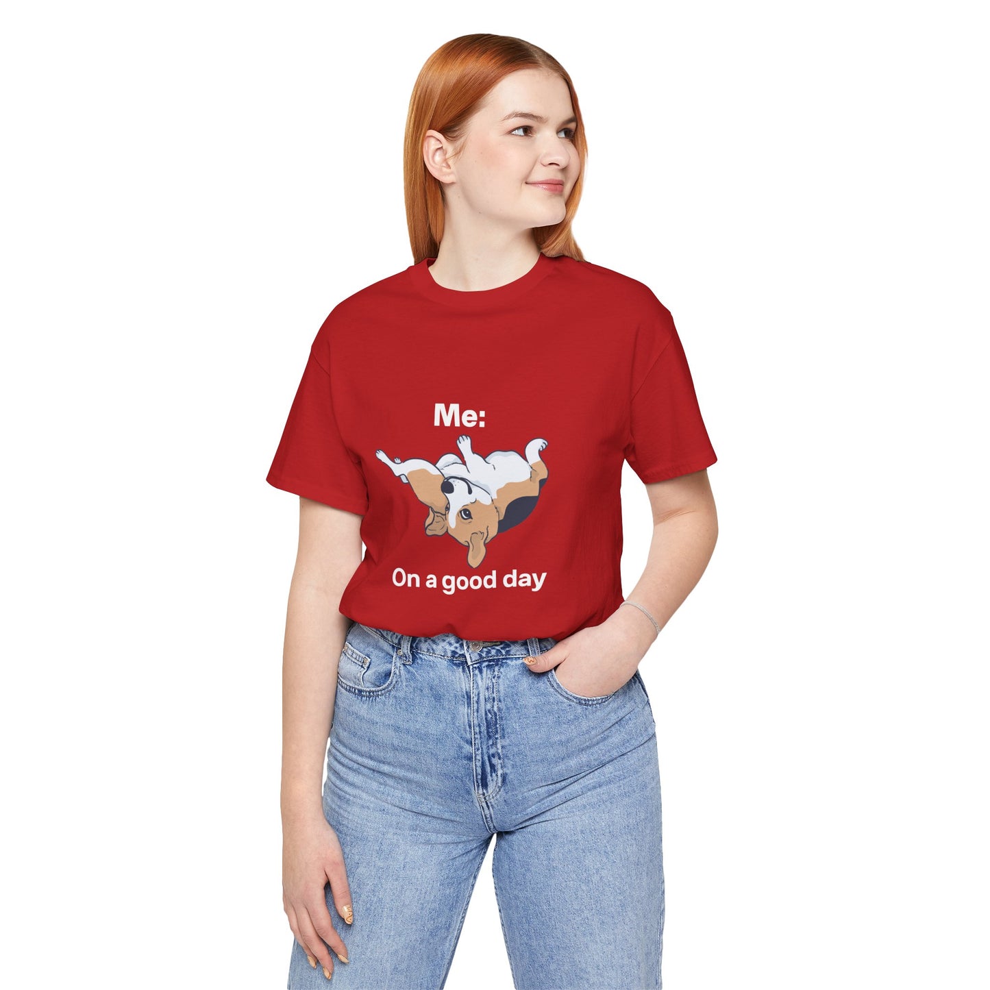 Cute Floppy Beagle T-Shirt — Adorable Laying Dog Tee