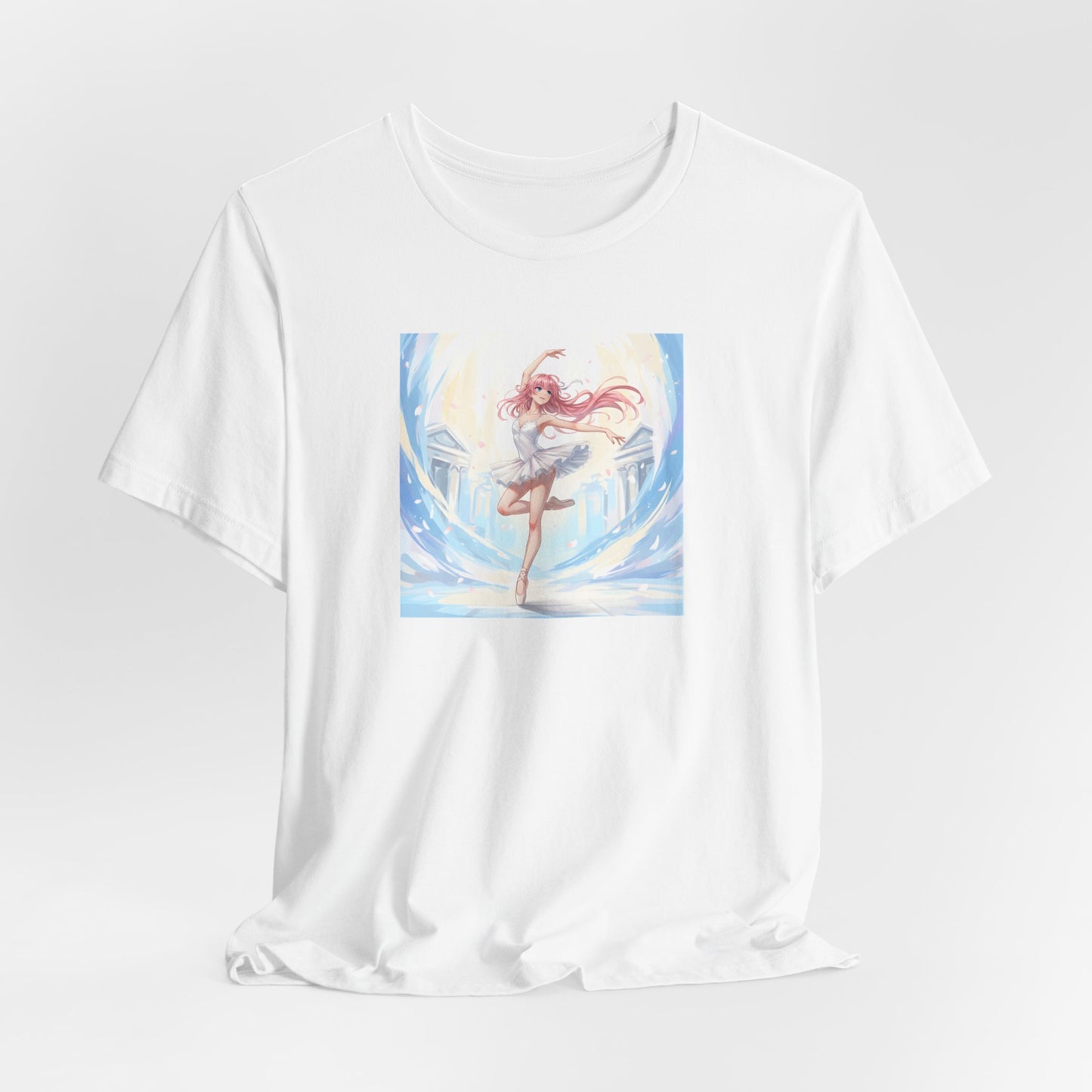 Anime Girl Dance T-Shirt — Pastel Skater City Illustration Tee