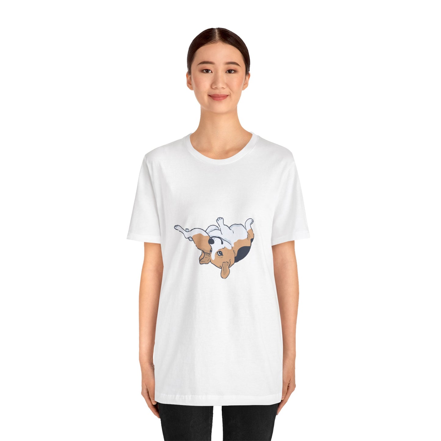 Cute Floppy Beagle T-Shirt — Adorable Laying Dog Tee