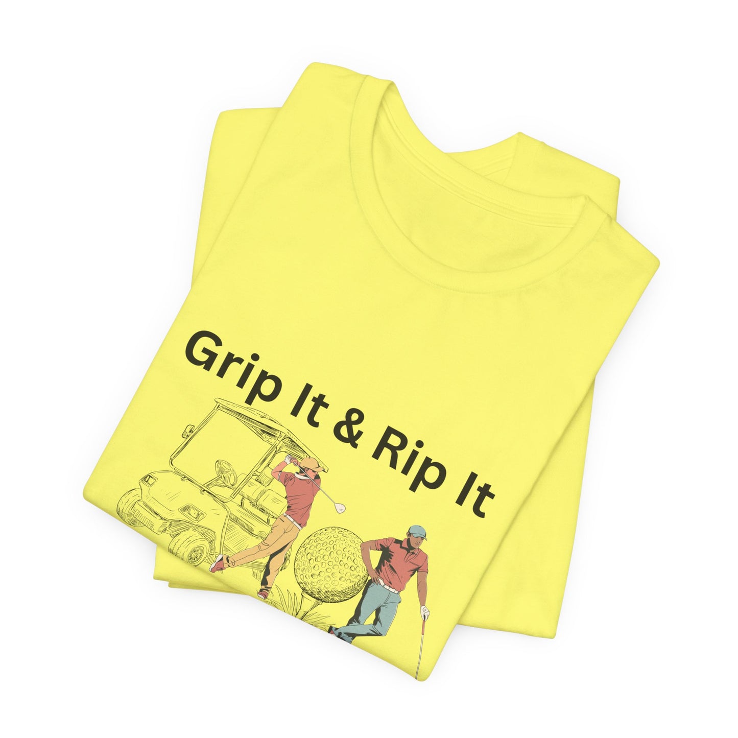 Golf T-Shirt – "Grip It & Rip It" Vintage Golfers Design