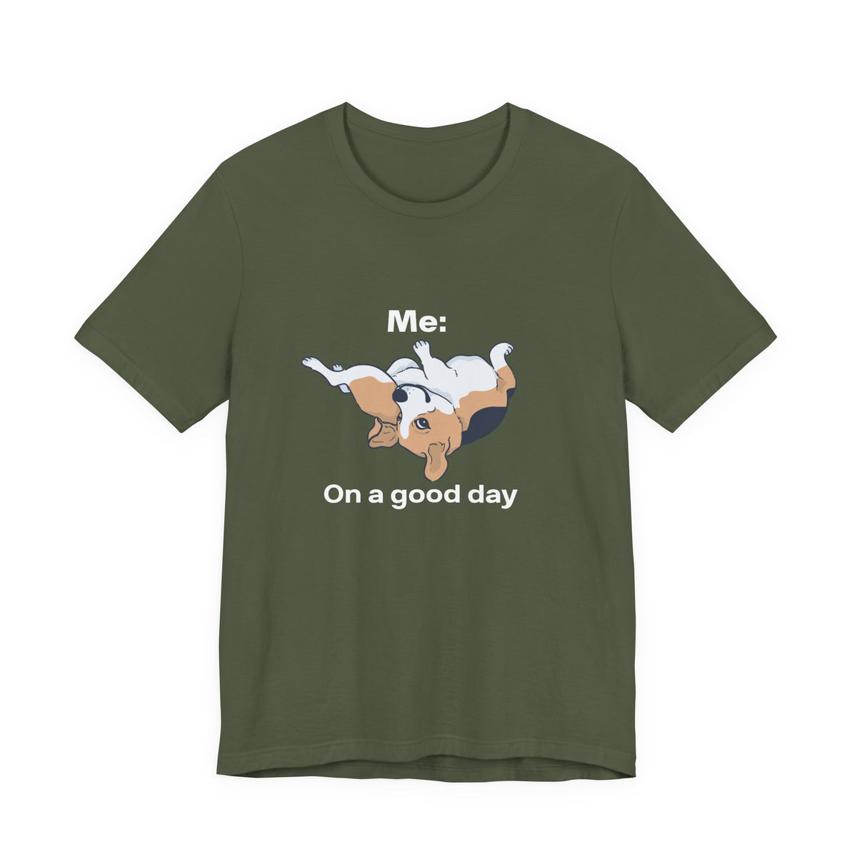 Beagle Rolling Cute Dog Tee — Playful Beagle Graphic T-Shirt