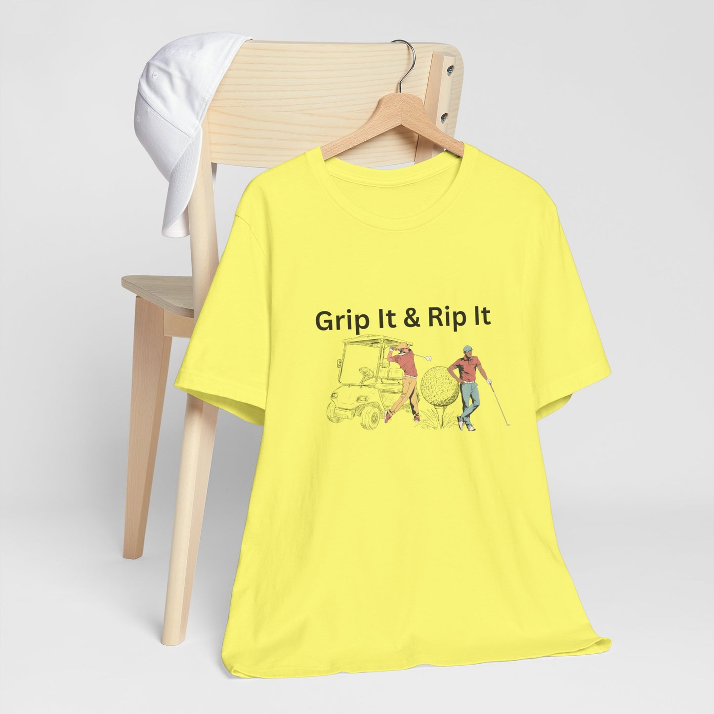 Golf T-Shirt – "Grip It & Rip It" Vintage Golfers Design